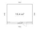 Vorschaubild Palmako Gartenhaus Johanna 19,4 m² - 160 mm