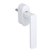 Griffwerk Fenstergriff VAYA 265 MINIMAL MODERN MINIMAL MODERN F2F Seidenweiß R 7x40