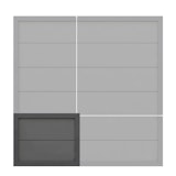 TraumGarten DESIGN WPC Alu anthrazit, Maßbreite/-höhe Breite u. Höhe indiv.Zubehörbild