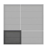 TraumGarten DESIGN WPC Alu Rahmen Anthrazit/Anthrazit, 95 x 180cm