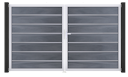 Vorschaubild GroJa Solid Grande Premium Tor 2-flügelig 3000 x 1800 mm, Alu-Rahmen EV1