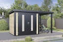 Vorschaubild Wolff Finnhaus Metall-Holzgartenhaus Hybridhaus Alvar - 28 mm