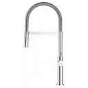 Vorschaubild Minimalistischer Wasserhahn Küchenarmatur, TECNO, mit 360° schwenkbarem Auslauf, abnehmbare 2 strahl Handbrause, Verchromt