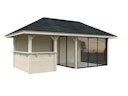 Vorschaubild Palmako Pavillon Bianca 16,6 m² Set 208 Slide - 28 mm