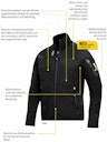Vorschaubild Snickers Workwear 9438 Body Mapping Mikro Fleece Arbeitsjacke