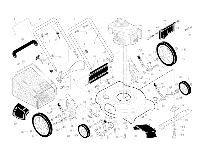 Husqvarna Rasenmäher gelegentliche Nutzung 96133000701 7021P
