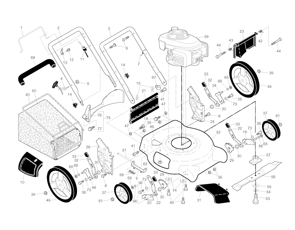 Explosionszeichnung Ersatzteile