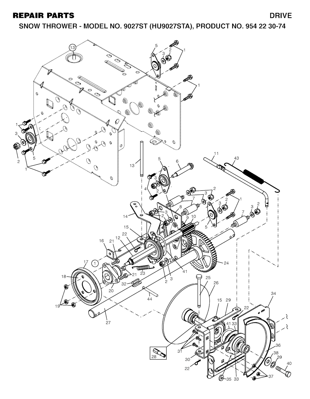 Explosionszeichnung Ersatzteile