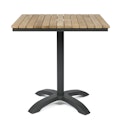 Vorschaubild Cinas Kaffeetisch MOOD 70 x 70 cm, Aluminium Anthrazit / Teak