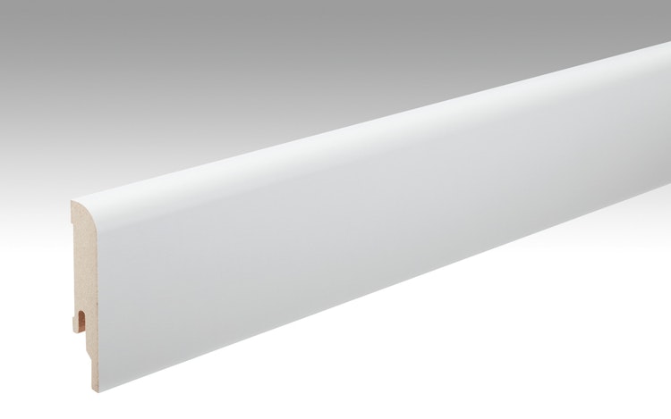 MEISTER Fussleiste Profil 5 PK  Uni weiß glänzend DF 324 - 2380 mm