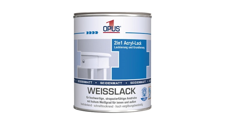 OPUS1 Weißlack seidenmatt, Acryl-Lack