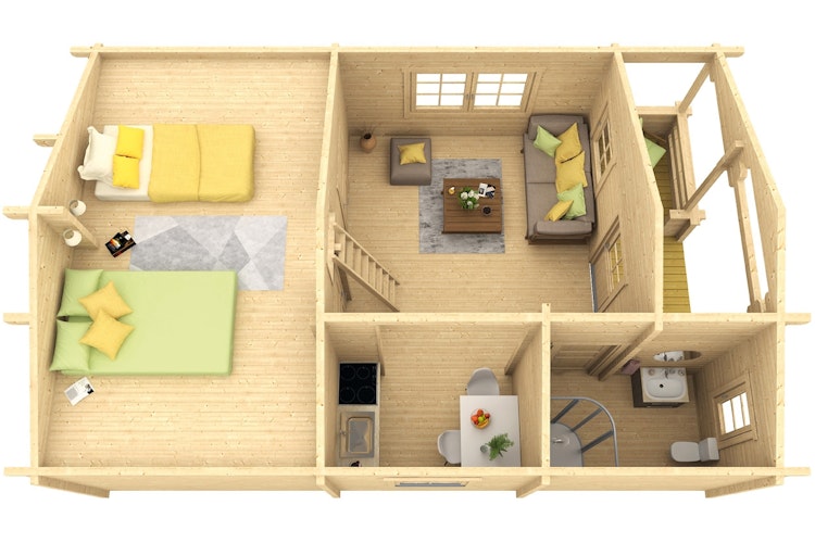 Wolff Finnhaus Gartenhaus Ferienhaus Spessart D