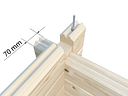 Vorschaubild Palmako Garage Roger 27,7 m² - 70 mm - mit Holztor