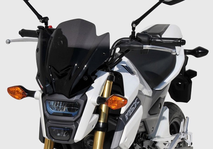 ERMAX Naked-Bike-Scheibe Acrylic durchsichtig Schwarz getönt für HONDA MSX125