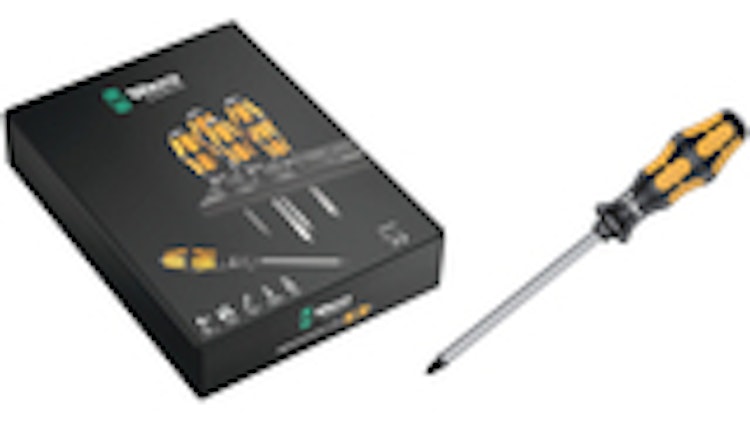 Wera Schraubendrehersatz Bestehend aus:nje 1x Kreuz: PH1 x 80 mm - PH2 x 100 mm - PH3 x 150 mmnje 1x Schlitz: 3,5 x 80 mm - 4,5 x 90 mm - 5,5 x 100 mm - 7,0 x 125 mm