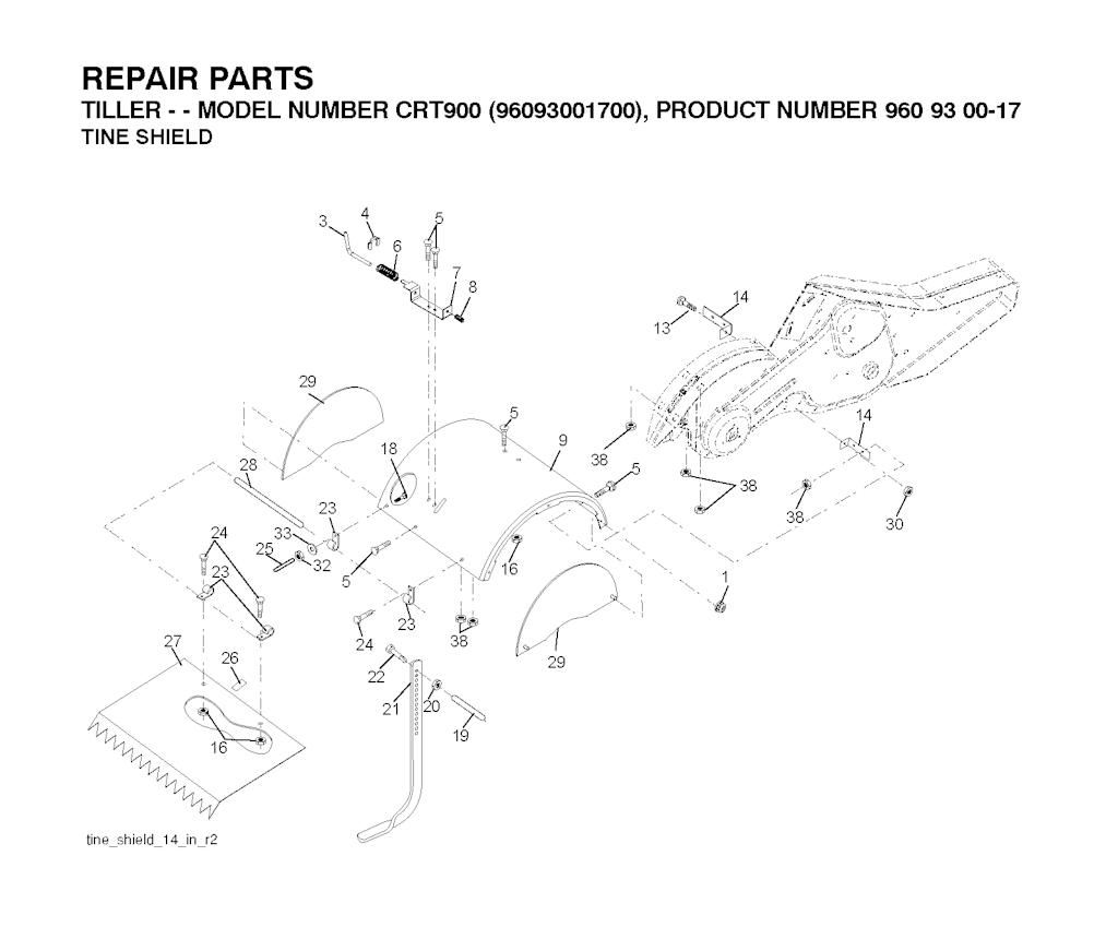 Explosionszeichnung Ersatzteile