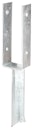 Vorschaubild Alberts® U-Pfostenträger 200x60x4mm Betonanker T-Eisen für verschiedene Pfostenstärken