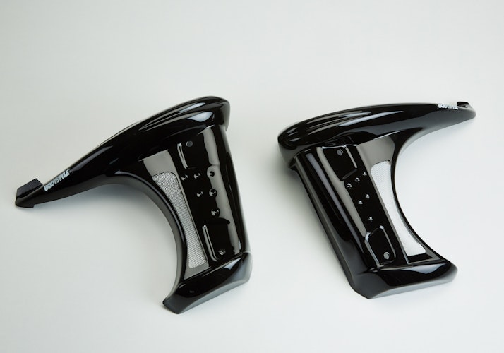 BODYSTYLE Sportsline Kühlerseitenverkleidung  ABS Kunststoff schwarz für KAWASAKI Z750 