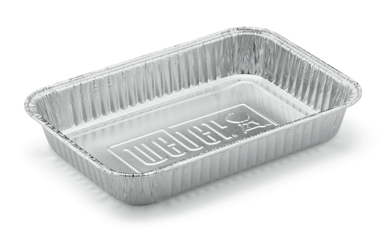 Weber Alu-Tropfschalen - klein, 10 Stück, universell einsetzbar