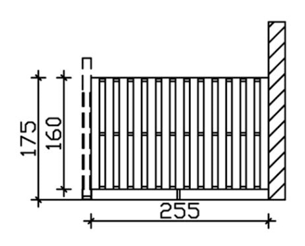 Skan Holz Seitenwand Deckelschalung für Terrassenüberdachung Douglasie