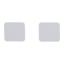 Vorschaubild Griffwerk Schlüsselrosettenpaar ONE abgerundet Blindrosette Flachrosette Seidenweiß