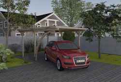 Weka Einzelcarport 606 A mit Rundbogen
