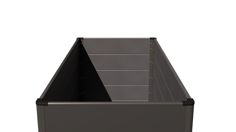 GroJa Lumino Stecksystem Hochbeet 150 x 70 x 75 cm Anthrazit DB 703