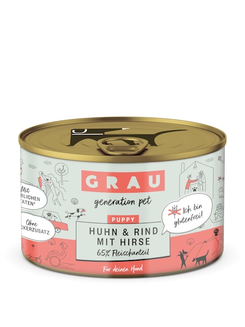 grau Hund 200 Gramm HundenassfutterVorschaubild