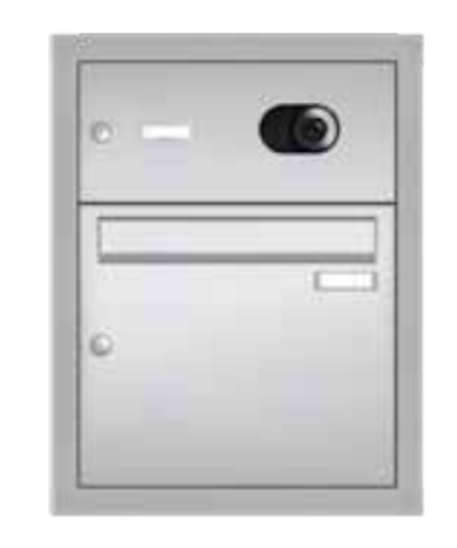 Gutta Rechteckvordach BS Plus 160 Sondermaß und Sonderfarbe inkl. Seitenteil und Briefkasten (neues Modell)