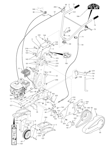 Husqvarna Motorhacken T860 RS, T860 HX, 54431420, 2005-12