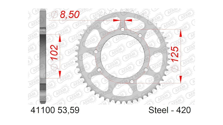Afam Kettenrad 41100