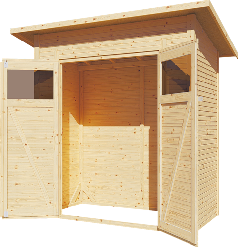 Bertilo Gartenhaus Pent Modern 1 - 18 mm
