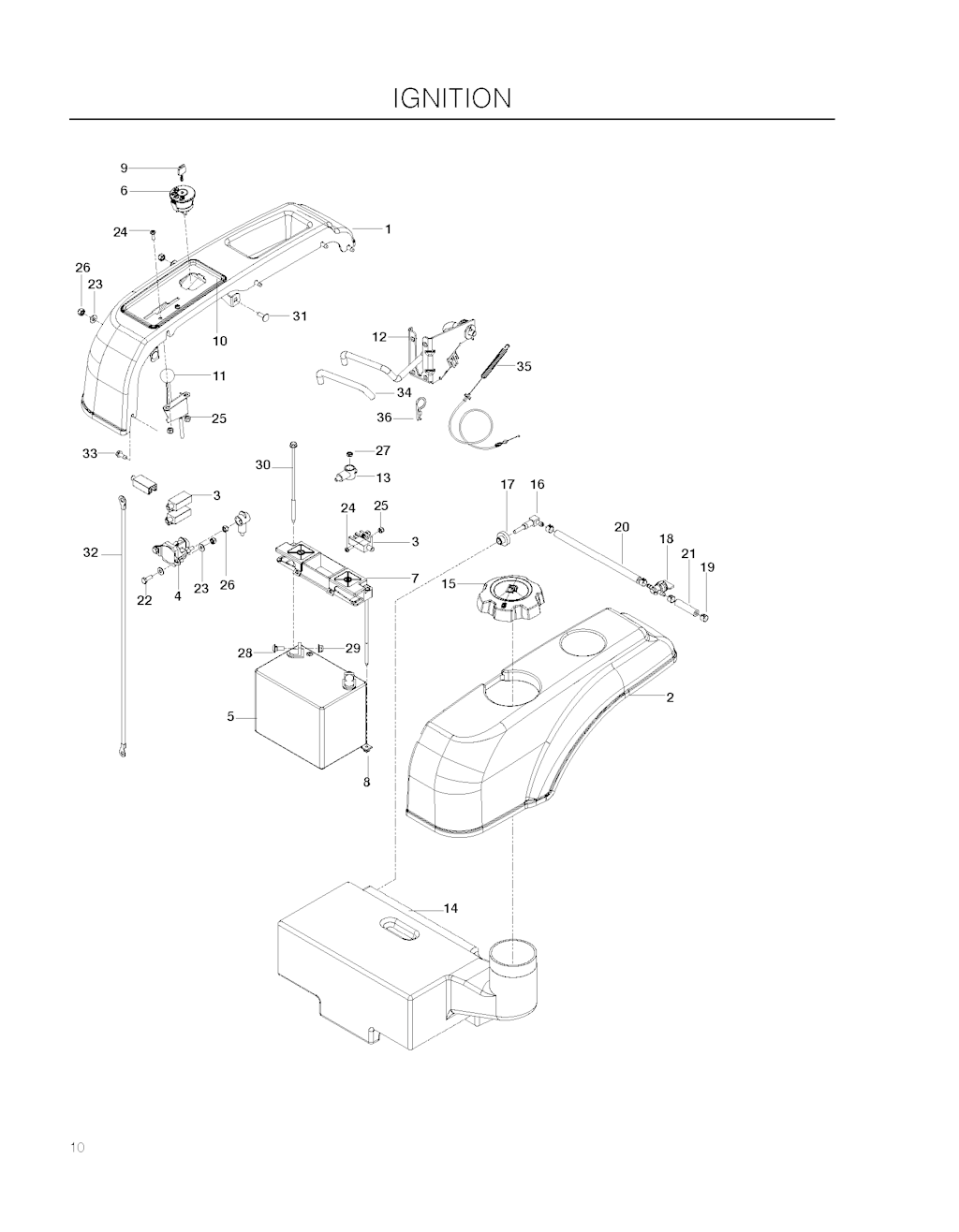 Explosionszeichnung Ersatzteile