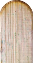 Vorschaubild T&J Zaunlatte für T&J-Gartenzäune 20 x 90 x 1000 mm Kopf gerundet, glatt