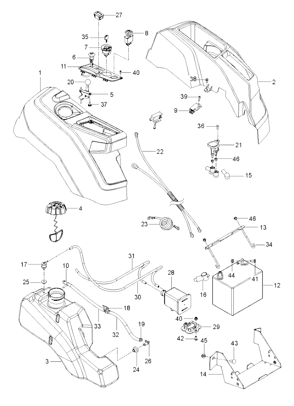 Explosionszeichnung Ersatzteile