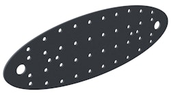 Alberts® Lochplatte Ovado verz.,graphitgrau beschichtet 240 x 80 mm 