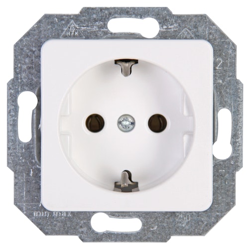 Kopp Schutzkontakt- Steckdose EUROPA arktis-weiß