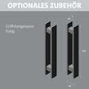 Vorschaubild Flexo Griffstangenpaar 350 x 40 mm, eckig