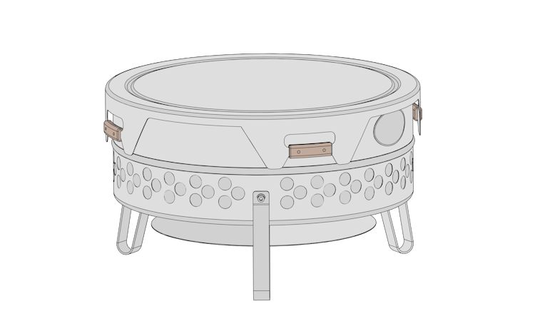 Petromax Deckel für Feuerschale Tyropit