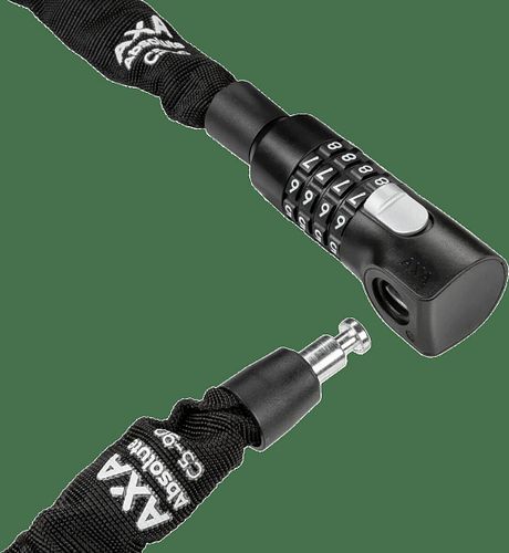 Axa Absolute Zahlen-Kettenschloss 90 cm schwarz