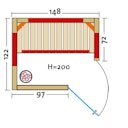 Vorschaubild Infraworld Infrarotkabine TrioSol Natura 148 Ecke inkl. 5-teiligem gratis Zubehörset