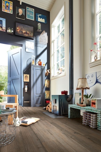 HANDMUSTER MEISTER Designboden MeisterDesign. next DD 500 S 6986 Altholzeiche lehmgrau Authentic Wood-Struktur