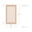 Vorschaubild OSMO Lamellentüre mit offenen Lamellen - ohne Querrahmen