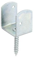 Alberts® Flechtzaunhalter U-Form galvanisch verzinkt dickschichtpassiviert Gesamthöhe 83 mm Breite 38 mm 