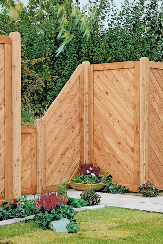 T&J SKAGEN Sichtschutzzaun Lärche 900 x 1800 mm