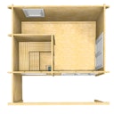 Vorschaubild Infraworld Gartensauna Bella 1 - 70 mm