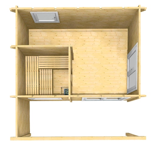 Infraworld Gartensauna Bella 1 - 70 mm