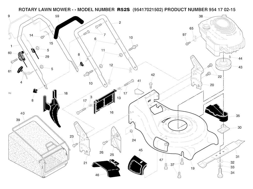 Explosionszeichnung Ersatzteile