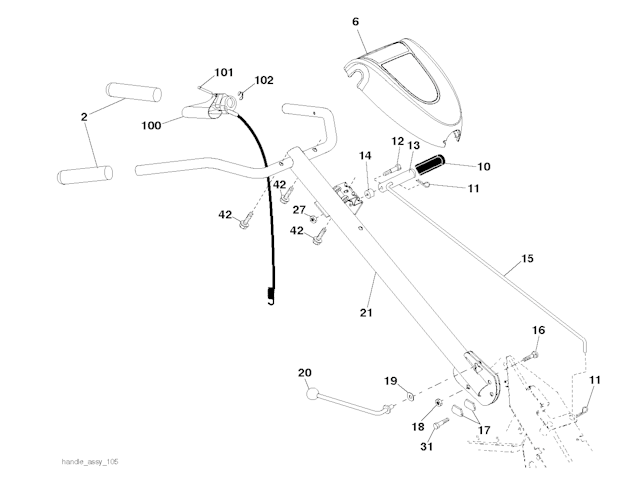 Husqvarna Motorhacken 96093002401 CRT900