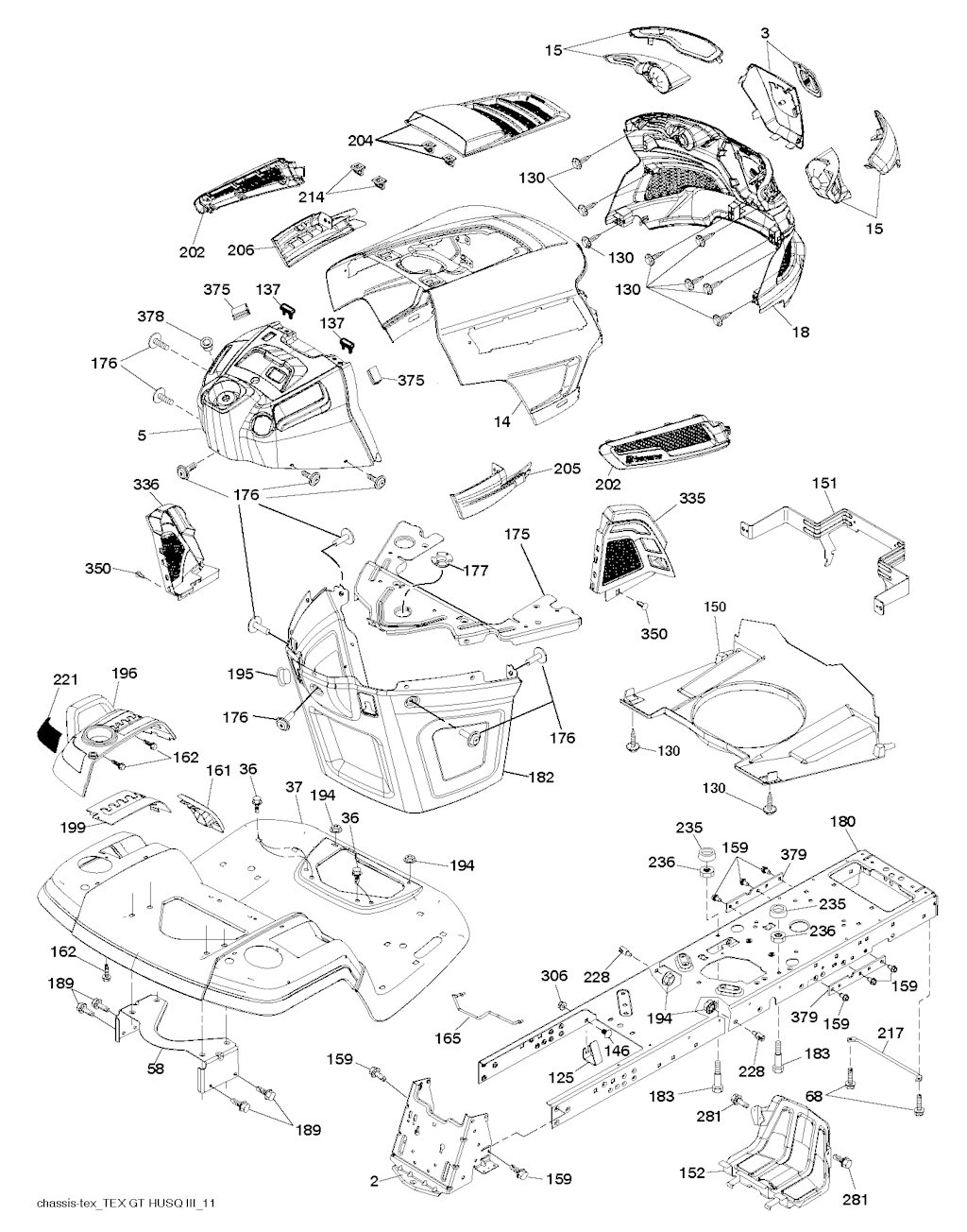 Explosionszeichnung Ersatzteile